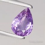 0.81ct 6.9x4.9mm Gyönyörű Lila Zafír Ékkő, High-End minőség fotó