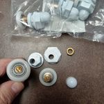 Zuhanykabin Görgő 19 mm-s kerék, excenteres , téves rendelés, csomagolt , új, 8 db fotó