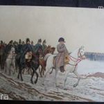 VINTAGE Jean-Louis Ernest Meissonier : NAPOLEON Laon csata után KÉPESLAP cca. 1918 fotó