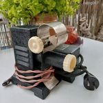 MŰKÖDŐ LEMEZÁRUGYÁR DIAVETÍTŐ TRAFÓJÁVAL, régi retro vintage, 1950-es évek fotó