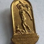 Antik gomblyukjelvény - TORNÁSZ VILÁGBAJNOKSÁG Bp. 1934 - " Cserkészbolt " készítői jelzéssel fotó