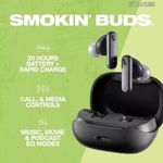 SKULLCANDY SMOKIN BUDS vezeték nélküli fülhallgató, fekete /S2TAW/ fotó