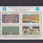 Németország 1981 Sport blokkbélyeg fotó