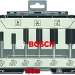 Bordázó maró készlet, 1/4 hüvelykes szár, 6 darab Bosch Accessories 2607017467 fotó