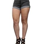 H&M szürke KOPTATOTT testhez álló csajos magasított derekú FARMER SHORT h2 fotó