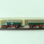 AA594 H0 1: 87 Brekina 71160 IFA H6 teherautó pótkocsival Güterkraftverkehr Berlin fotó
