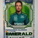 2024 Topps Turbo Attax F1 Fernando Alonso limited LE42 kártya. fotó