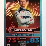 2023 Topps Turbo Attax F1 Superstar Nyck de Vries számozott kártya. fotó