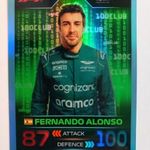 2023 Topps Turbo Attax F1 100Club Alonso számozott kártya. fotó