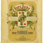 KOTTA Philipp Fahrbach junior: Herz-Dame. Polka Fracaise. Bp., é.n., Táborszky Ferdinánd. fotó