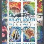 2011. Malawi - Akváriumi diszhalak blokk fotó