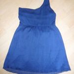 Zara sötétkék alkalmi félvállas ruha 36 fotó