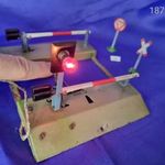 O9 0-ás Märklin jellegű Kibri 1/54/2B vasúti átjáró gyári mechanikus önzáródó sorompókkal+ izzó fotó