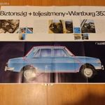 retró régi wartburg 353 nagyméretű plakát. fotó