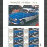 30/1 Személyes bélyeg Magyarország Wartburg 312 1000 De Luxe / 1963 / fotó
