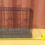 Kutya cica kisállat ketrec kutyakennel kennel új 50x30cm és 35cm magas. elől felűl nyitható zárható fotó