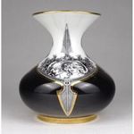 1S035 Hollóházi Jurcsák László porcelán váza 10.5 cm fotó