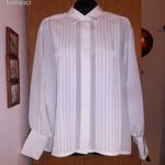 Molett fehér SILKMANA alkalmi blúz L/XL fotó