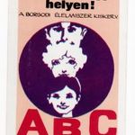 Kártyanaptár 1972 ABC áruházak - Borsodi Élelmiszer kisker v. fotó