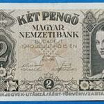 1940 -es 2 pengő bankó Ritkább !!! EF(L1726) fotó