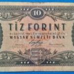 1947 -es 10 Forint Kossuth Címeres bankó Ritkább !!!! F (L1708) fotó