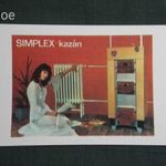 Kártyanaptár, Simplex kazán, Békéscsaba vegyesipari váll., női modell, 1982 fotó
