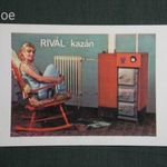 Kártyanaptár, Rivál kazán, vegyesipari váll. Békéscsaba, női modell, 1982 fotó