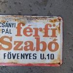 Règi cègèr tàbla Bèkèscsabai vonatkozású. fotó