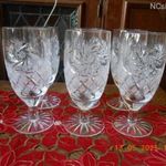 Ólomkristály, nagyméretű pezsgős pohár készlet, 6 db fotó