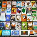 51 db kártyanaptár gyűjtemény egyben újságok grafikus 1974-1985 fotó