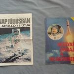 2 db űrhajós különkiadás apollo 11 1969 és Farkas Berci űrrepülés 1980 eredeti magyar nyelvű kiadás fotó