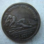EZÜST FRANCIA EMLÉK ZSETON, 1722. 1 DB. SZÉP fotó
