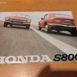 régi retró 1960-as 70-es évekbeli honda S800 prospektus, francia, hibátlan. fotó