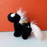 Eredeti NICI UNIKORNIS Theodor plüss FEKETE egyszarvú ló 24 cm póni kabala figura EXTRA Yin Yang fotó