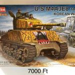 HobbyBoss U.S. M4A3E8 Tank &OpenCurlyDoubleQuote;Korean War” fotó