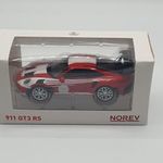 Porsche 911 GT3 RS piros-fehér 1: 43 Norev 750047 - ÚJ fotó