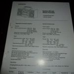 SIEMENS RS 806 stereo portable system szervízkönye fotó