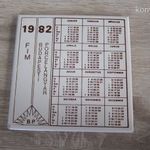FIM - Budapesti Porcelángyár // Régi Csempe naptár 1982 fotó
