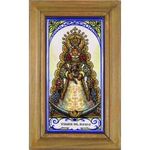 1O466 Keretezett dél spanyol csempekép Virgen del Rocio 36.5 x 22.5 cm fotó