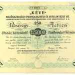 KÉVE MEZŐGAZDASÁGI IPARFEJLESZTÉSI ÉS HITELINTÉZET RT. - LANDWIRTSCHAFTLICHE INDUSTRIEFÖRDERUNGS- UN fotó