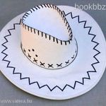 Country & Western Mexican Tejano Style fehér kalap fotó