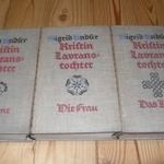 Undset: Kristin Lavranstochter Der Kranz / Die Frau / Das Kreuz - 1928 - német ritkaság - víznyom fotó