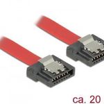 DeLock SATA 6Gb/s Cable FLEXI 0, 2m Red 83833 Kiegészítő, Kellék Kábel fotó