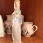 Lány kála virágokkal - Lladro spanyol márkás porcelán szobor fotó