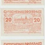 Ausztria Dross Nieder-Österreich 7. kiadás (Amerika) 10+20+50 heller 1920 UNC 3 db. fotó