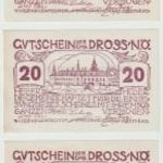 Ausztria Dross Nieder-Österreich 8. kiadás (Schweiz) 10+20+50 heller 1920 3 db. fotó