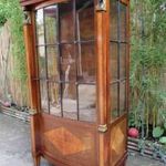 Elegáns régi biedermeier-empire vitrin 95cm széles RITKA! fotó