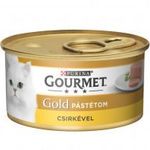GOURMET GOLD Csirkével pástétom nedves macskaeledel 85g fotó