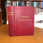 1930 Baedekers - Érdekes Svájv útikönyv GAZDAGON ILLUSZTRÁLVA, KIHAJTHATÓ TÉRKÉPEKKEL fotó