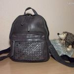 EMMA YAO cápabőr-szürke valódi bőr, sportosan elegáns hátitáska, "hátizsák" fotó